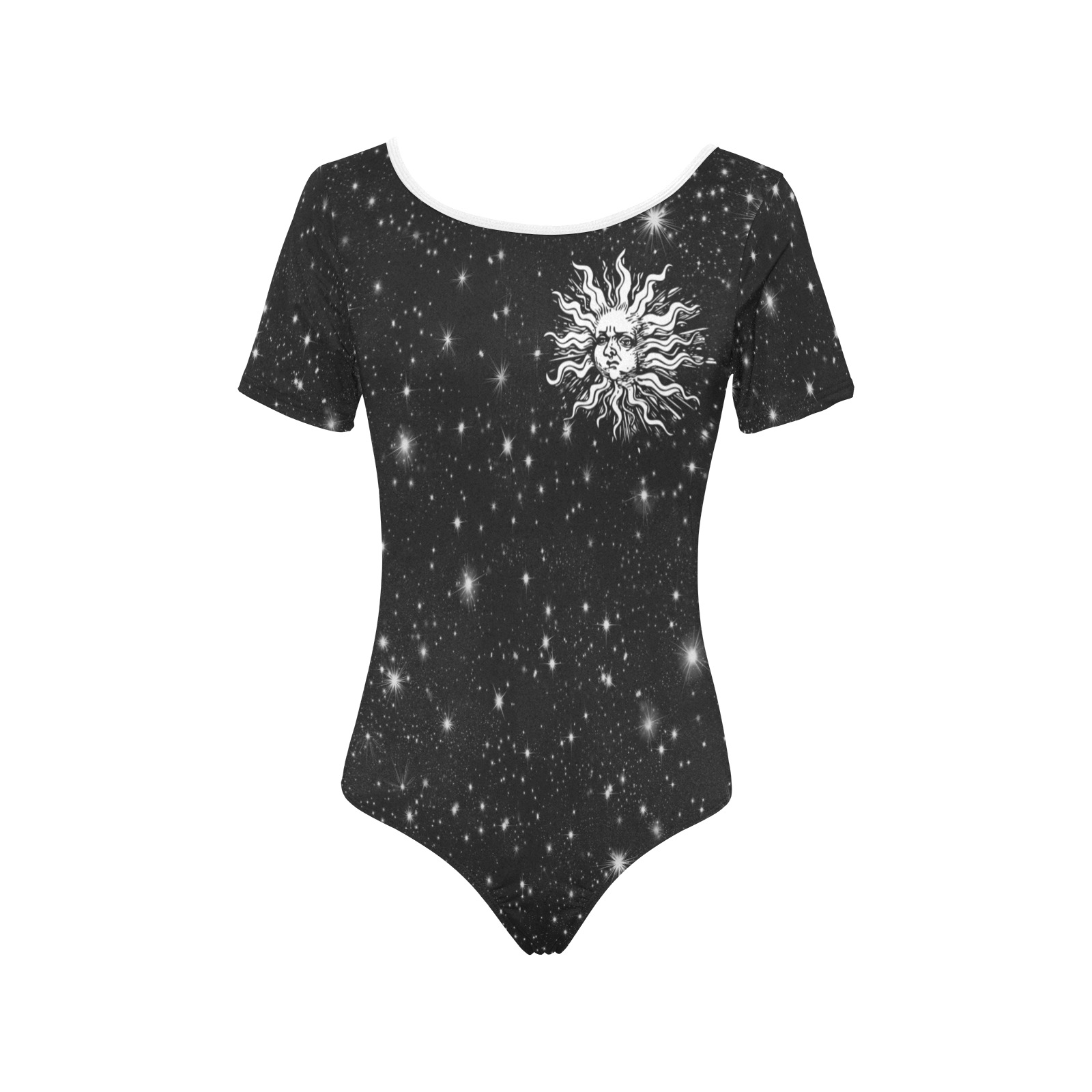 Mystic Sun and Stars Women's Short Sleeve Bodysuit