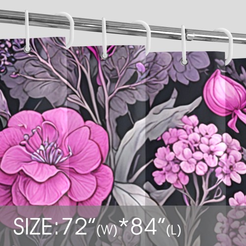 Fabulous Florals 40 Shower Curtain 72"x84"