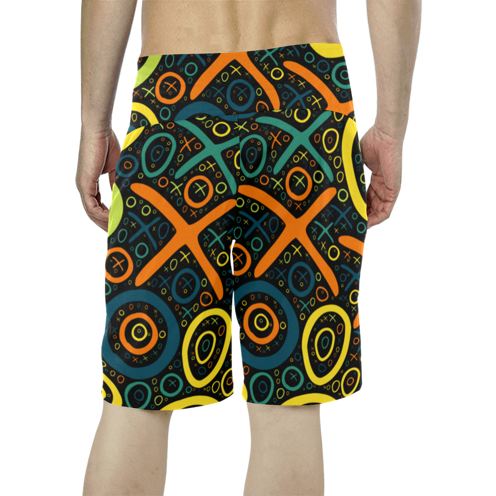 XO0L2-O SYMPLZ Board Shorts Men's All Over Print Board Shorts (Model L16)