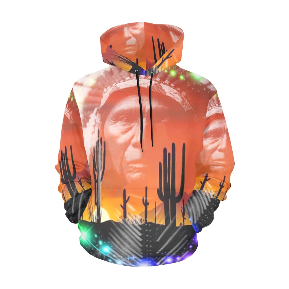 Native American Ghost Dance All Over Print Hoodie for Men (USA Size) (Model H13)