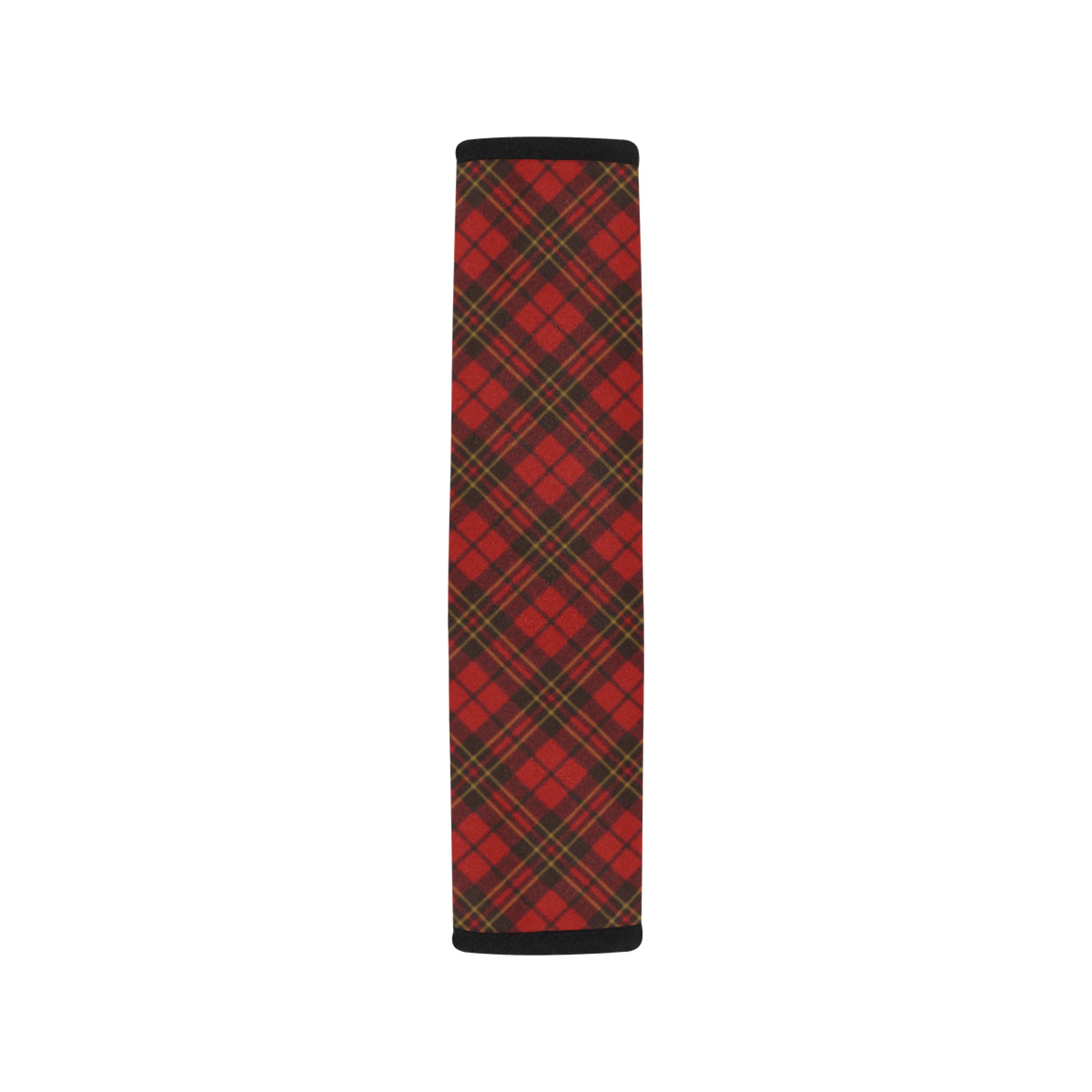 Red tartan plaid winter Christmas pattern holidays Car Seat Belt Cover 7''x10''