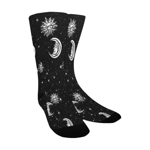 Mystic Moon and Sun Custom Socks for Kids
