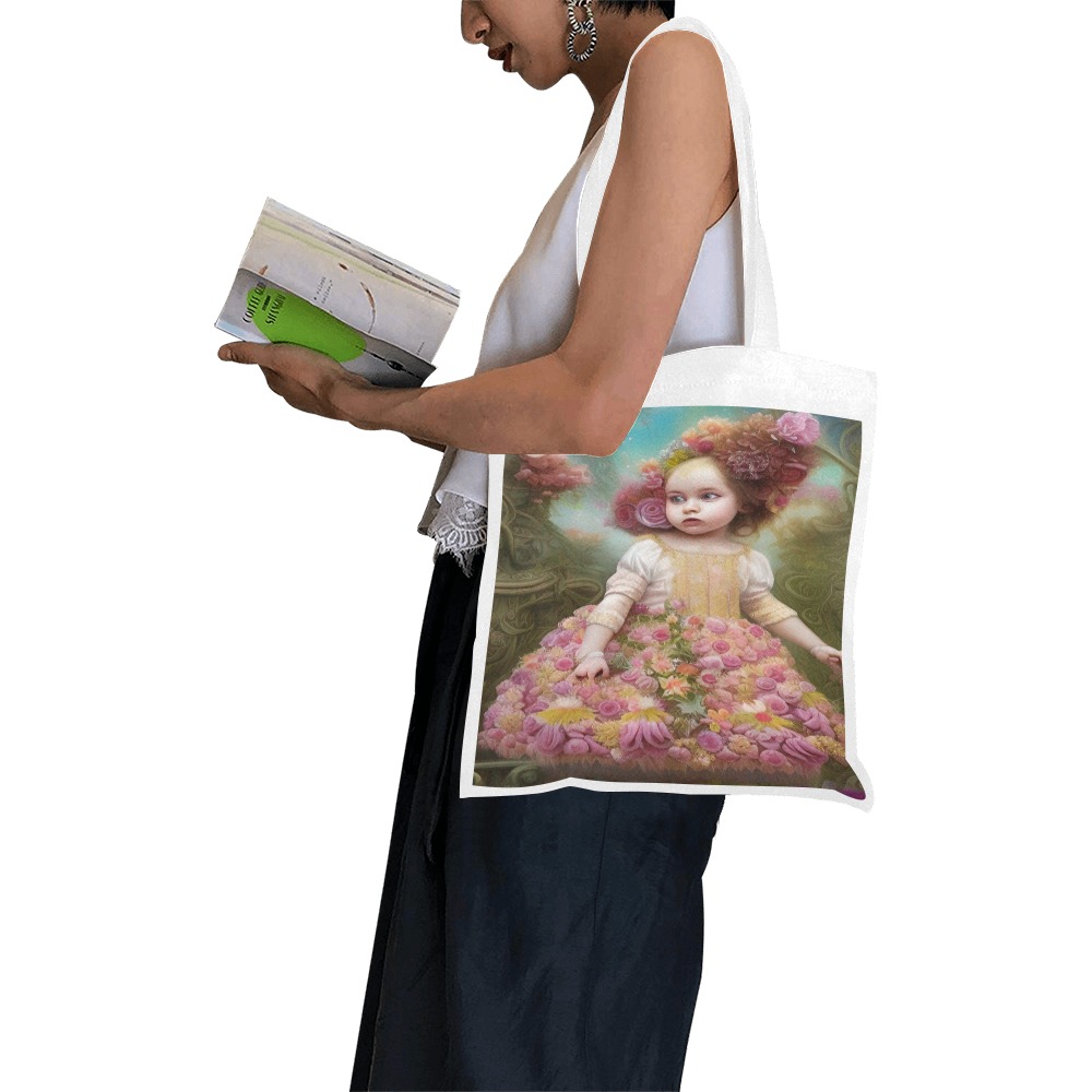 Pretty Girls 5 Canvas Tote Bag/Small (Model 1700)