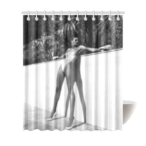 Woman Shower Curtain 72"x84"