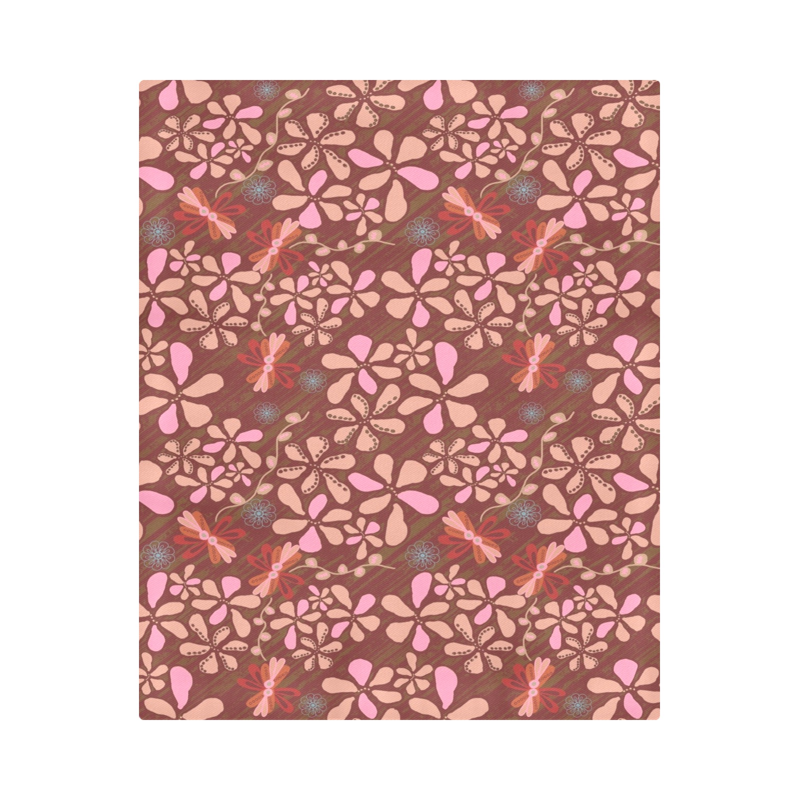 Unique trendy floral pattern Duvet Cover 86"x70" ( All-over-print)