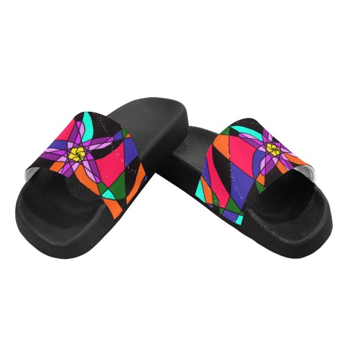 Abstract Design S 2020 Women's Slide Sandals (Model 057)