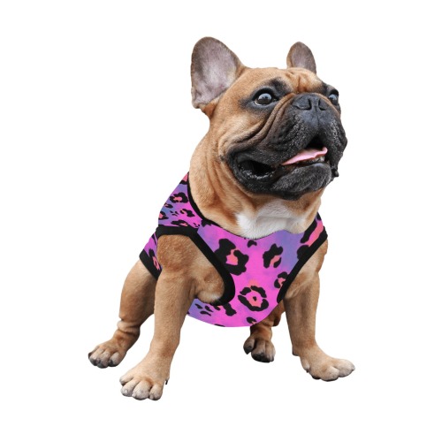 Pink and Purple Tie Dye All Over Print Pet Tank Top