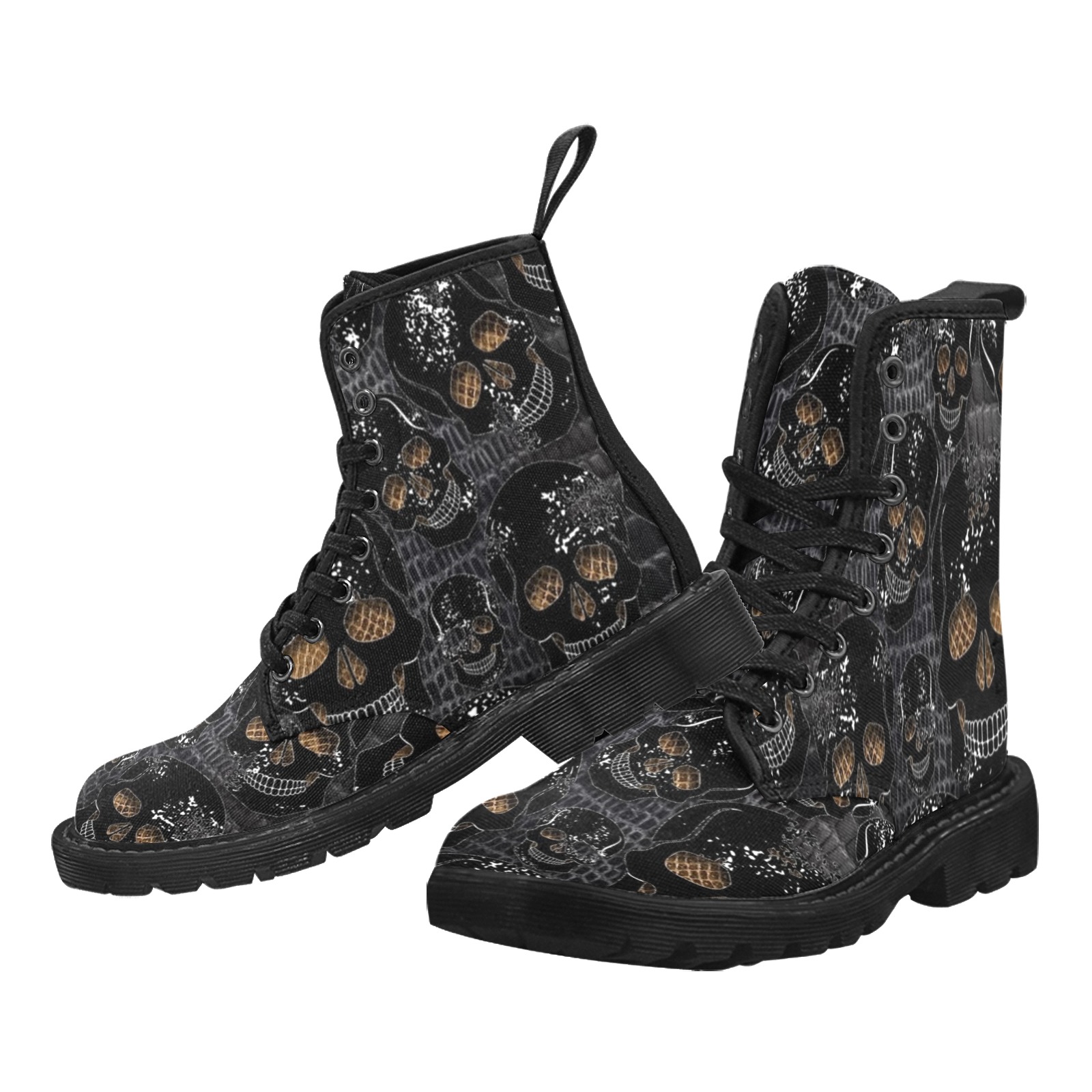 Black & Bones Martin Boots for Women (Black) (Model 1203H)