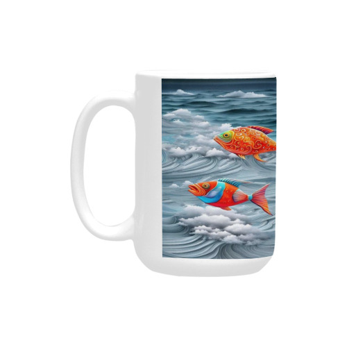 Ocean Life Custom Ceramic Mug (15OZ)
