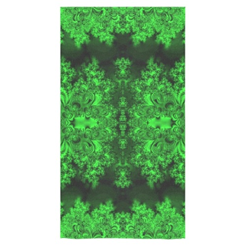 Frost on the Evergreens Fractal Bath Towel 30"x56"