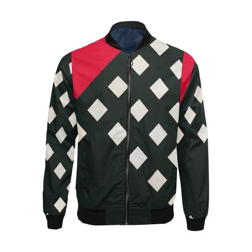 Counter-composition XV by Theo van Doesburg- All Over Print Bomber Jacket for Men (Model H19)