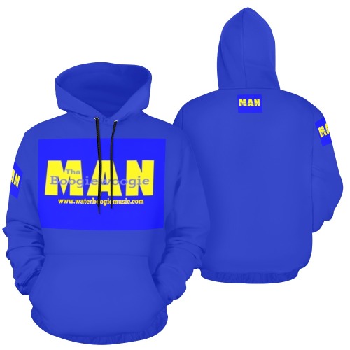 DIONIO Clothing - Tha Boogiewoogie Man Blue Hoodie (Blue & Yellow Logo) All Over Print Hoodie for Men (USA Size) (Model H13)