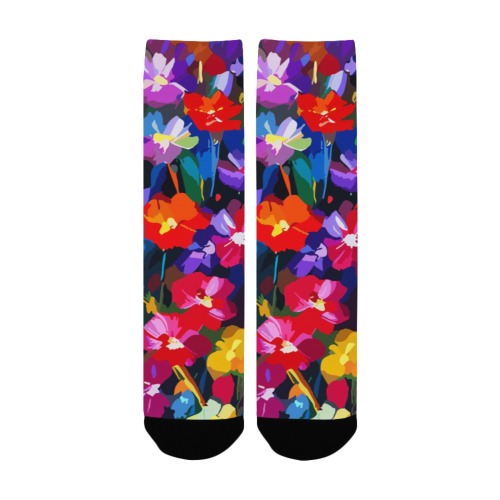 flowers-art-75v-02 Custom Socks for Women