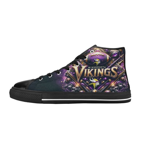 Minnesota Vikings - Men’s Classic High Top Canvas Shoes (Model 017)