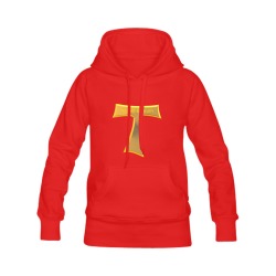 Franciscan Tau Cross Pax Et Bonum Gold  Metallic Men's Classic Hoodie (Remake) (Model H10)