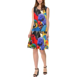 PARROTS Sleeveless Splicing Shift Dress(Model D17)