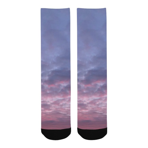 Morning Purple Sunrise Collection Men's Custom Socks