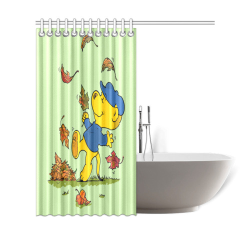 Ferald Amongst The Autumn Leaves Shower Curtain 69"x70"