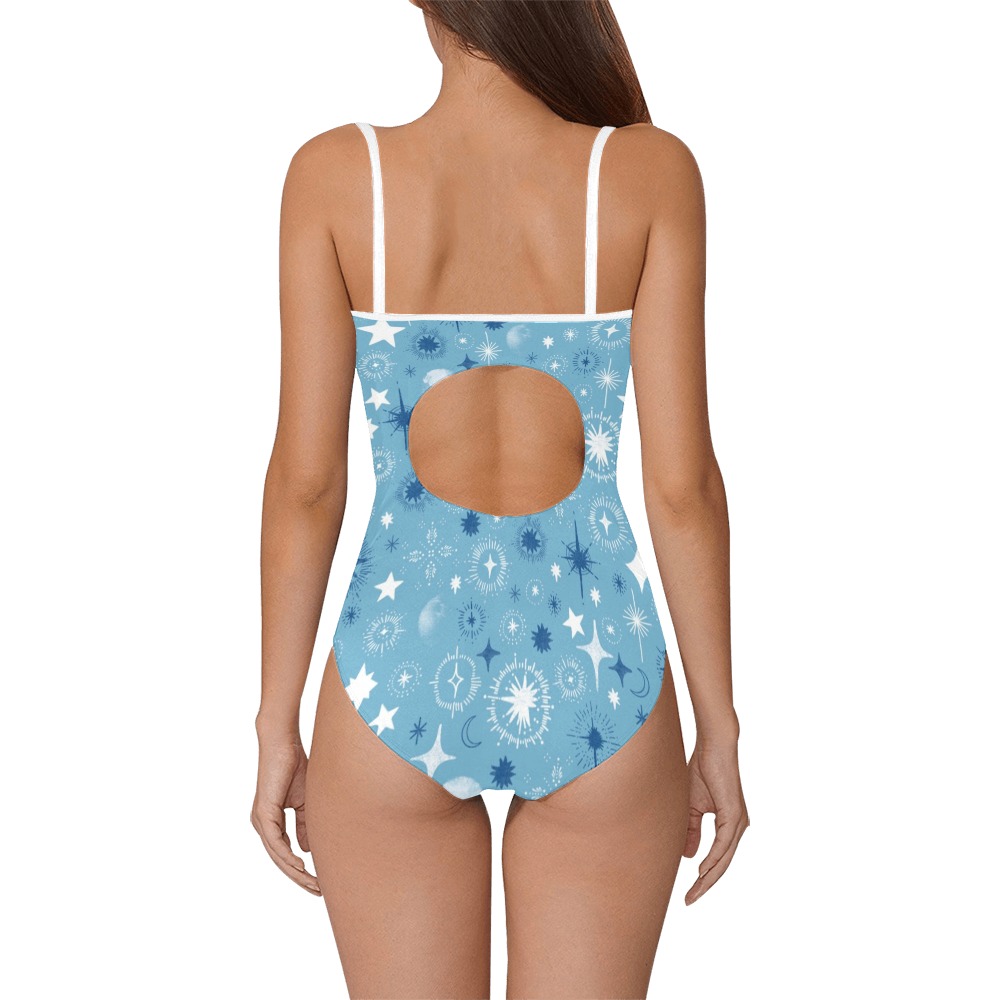 Stellar Blue Strap Swimsuit ( Model S05)