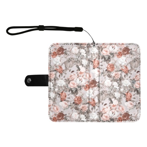 Blossom Flip Leather Purse for Mobile Phone/Large (Model 1703)