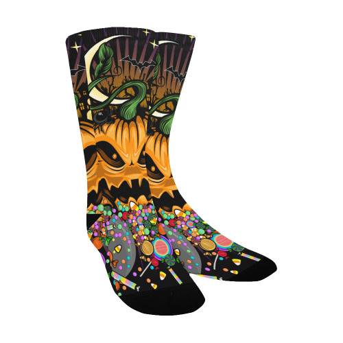Halloween Treats Custom Socks for Kids