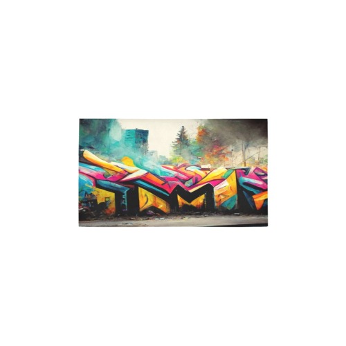 colourful graffiti street Bath Rug 16''x 28''