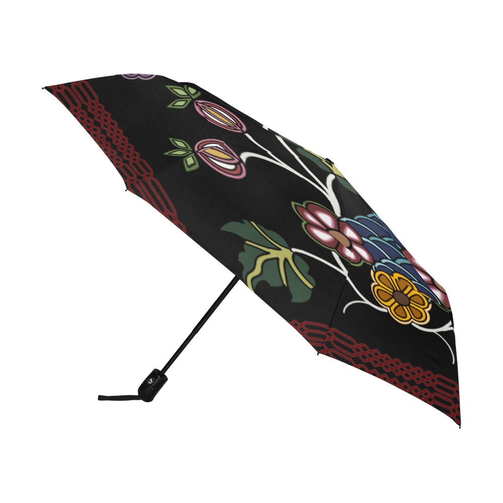 otter track floral Anti-UV Auto-Foldable Umbrella (U09)