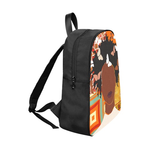 One With Nature Fabric School Backpack (Model 1682) (Large)