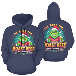 Grinchy Bigfoot I’ll Take The Roast Beef (DB) All Over Print Hoodie for Men (USA Size) (Model H13)