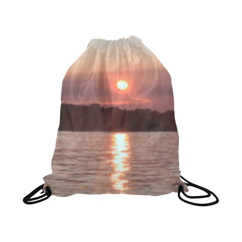 Glazed Sunset Collection Large Drawstring Bag Model 1604 (Twin Sides)  16.5"(W) * 19.3"(H)