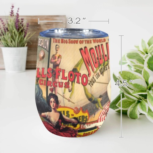 The Circus is in Town 12oz Wine Tumbler