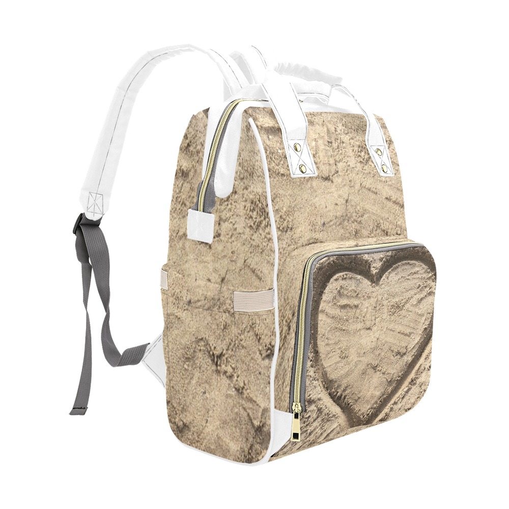 Love in the Sand Collection Multi-Function Diaper Backpack/Diaper Bag (Model 1688)