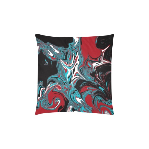 Dark Wave of Colors Custom Zippered Pillow Cases 16"x16" (Two Sides)