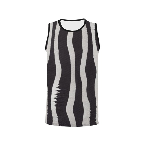 black and white zebra print All Over Print Basketball Jersey