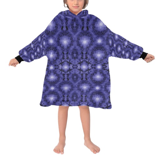 Nidhi decembre 2014-pattern 7-44x55 inches-night neck back Blanket Hoodie for Kids