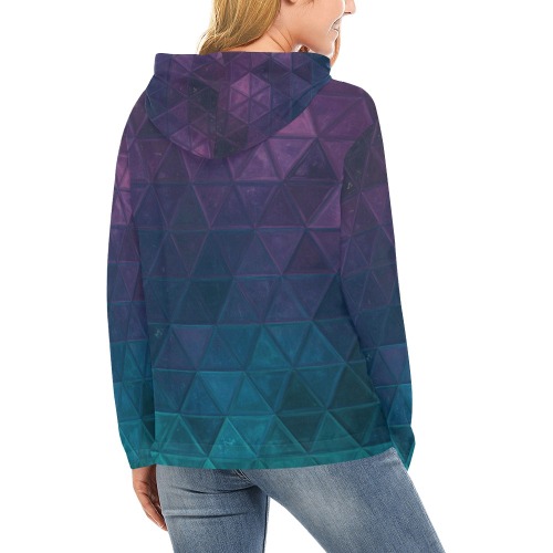mosaic triangle 21 All Over Print Hoodie for Women (USA Size) (Model H13)