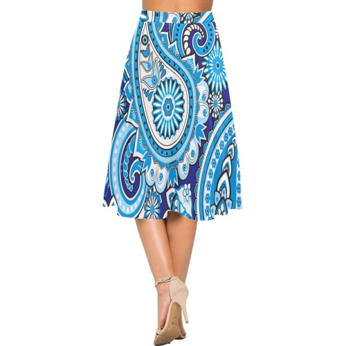 zzqq1 Mnemosyne Women's Crepe Skirt (Model D16)