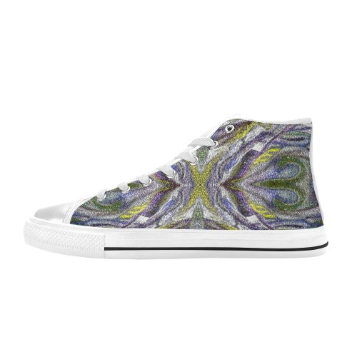 impression Women's Classic High Top Canvas Shoes (Model 017)