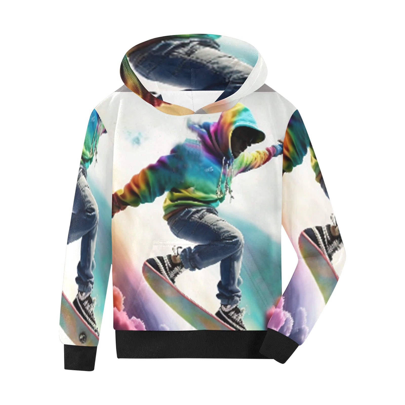 rainbowboarding-2 Kids' All Over Print Hoodie (Model H38)