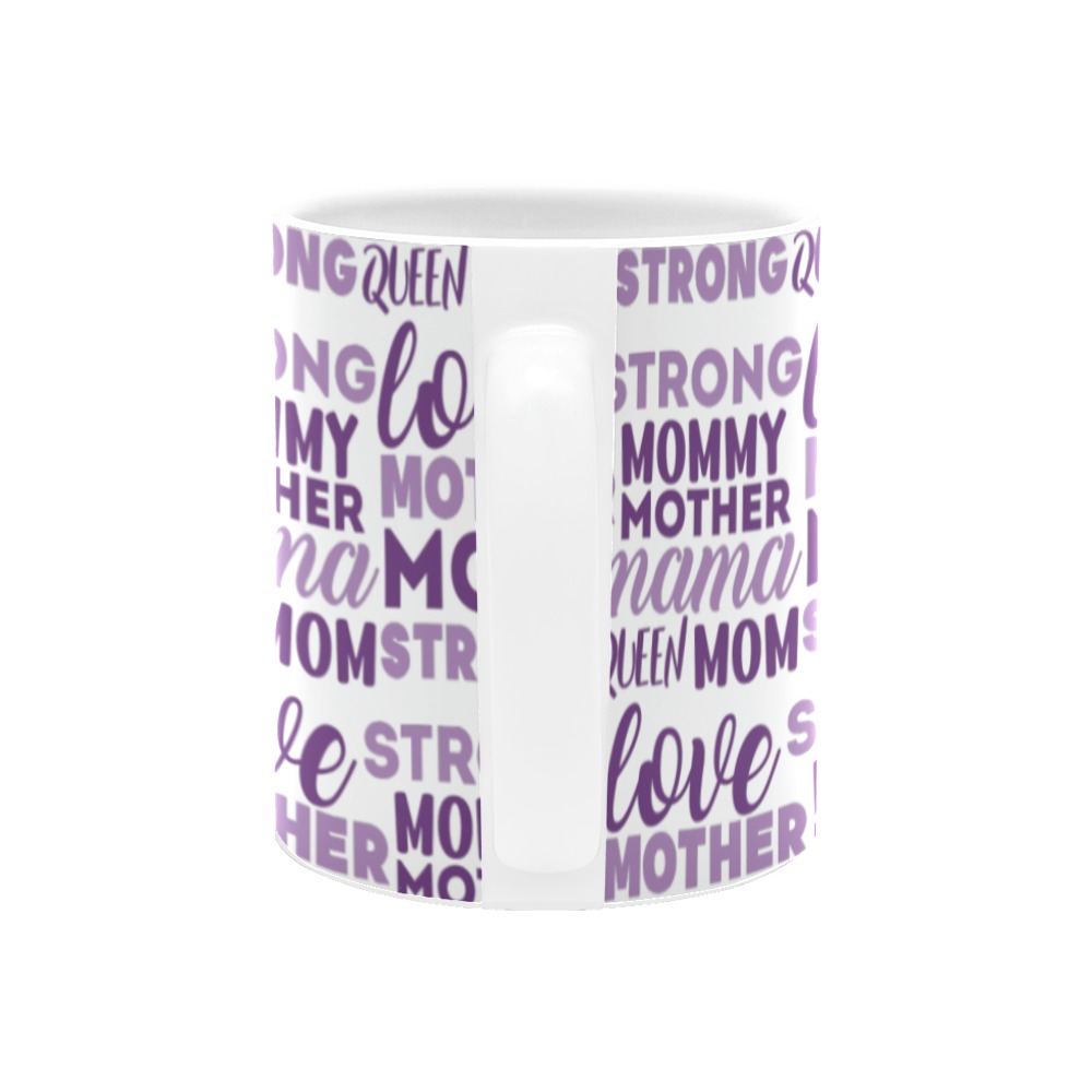 Mother's Love Mug Purple White Mug(11OZ)