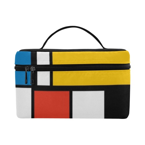 Mondrian De Stijl Modern Cosmetic Bag/Large (Model 1658)