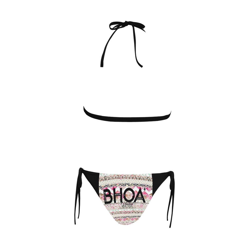 BHOA Buckle Front Halter Bikini Swimsuit (Model S08)
