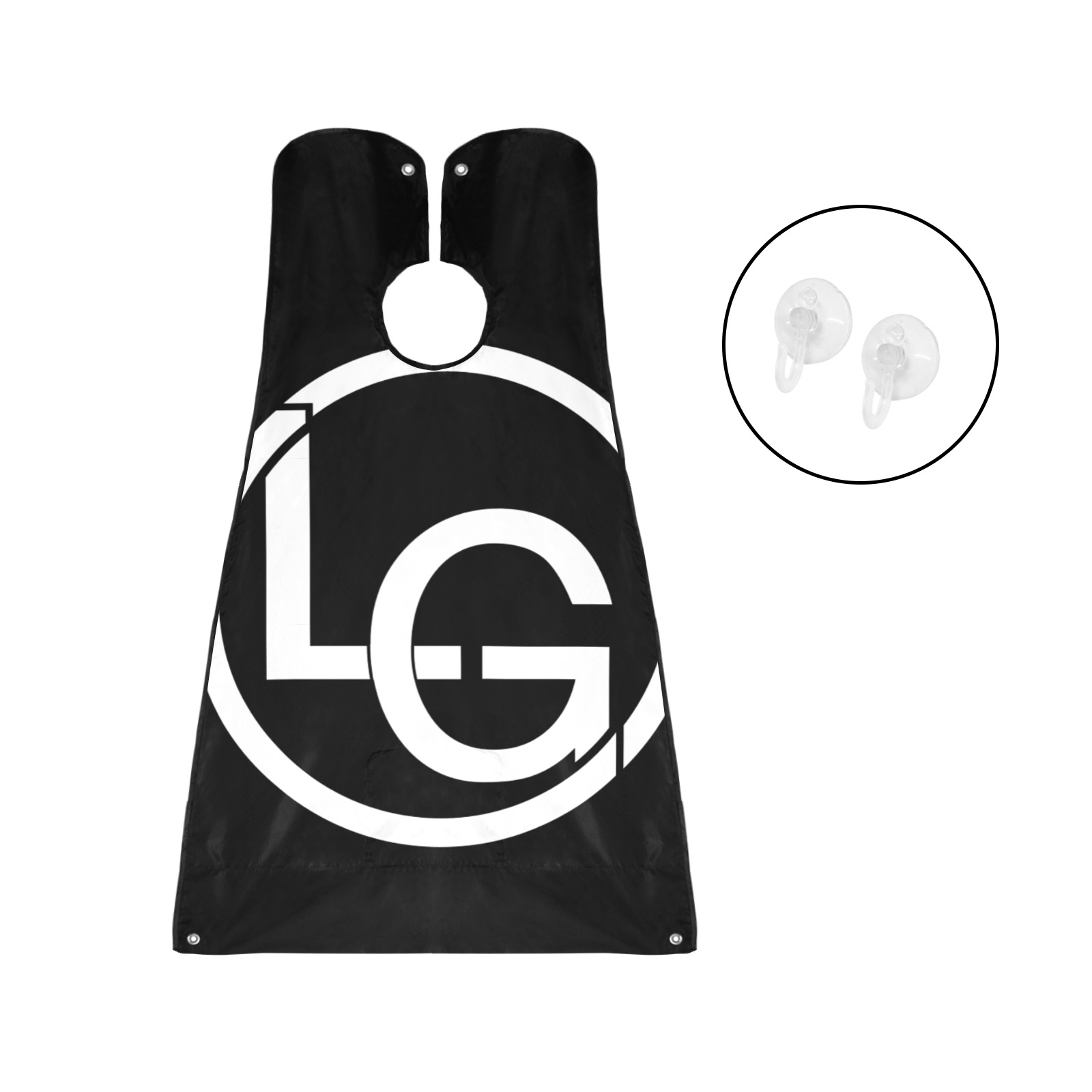 LG WHITE Beard Bib Apron for Men Shaving & Trimming