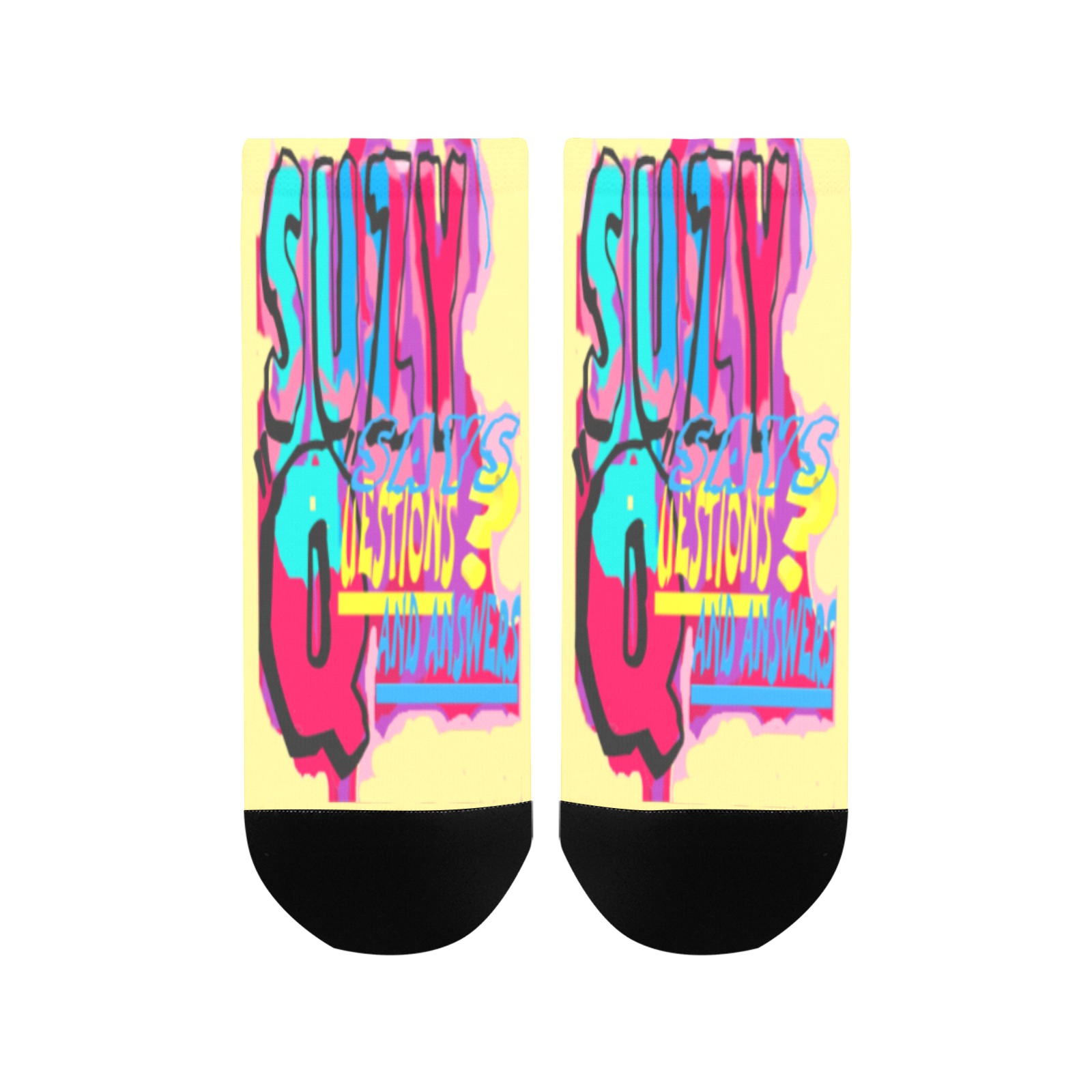SUZY.Q.LOGO.CREAM Women's Ankle Socks