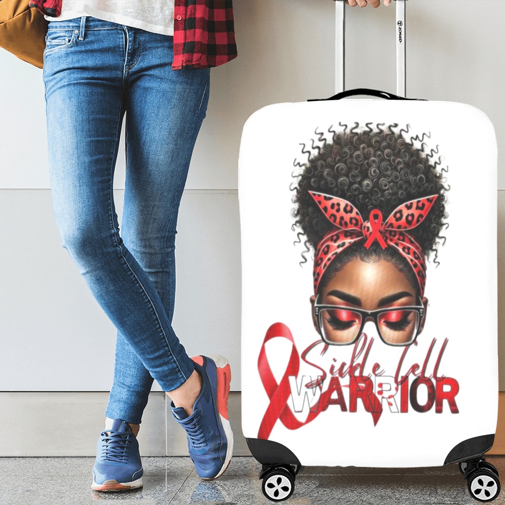 sickle cell Luggage Cover/Large 26"-28"