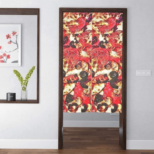 Pizza Door Curtain Tapestry