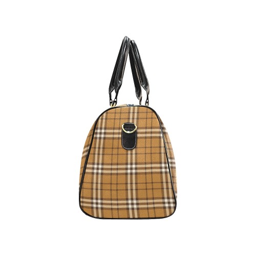 Designer Inspired Plaid Tote Bag New Waterproof Travel Bag/Large (Model 1639)