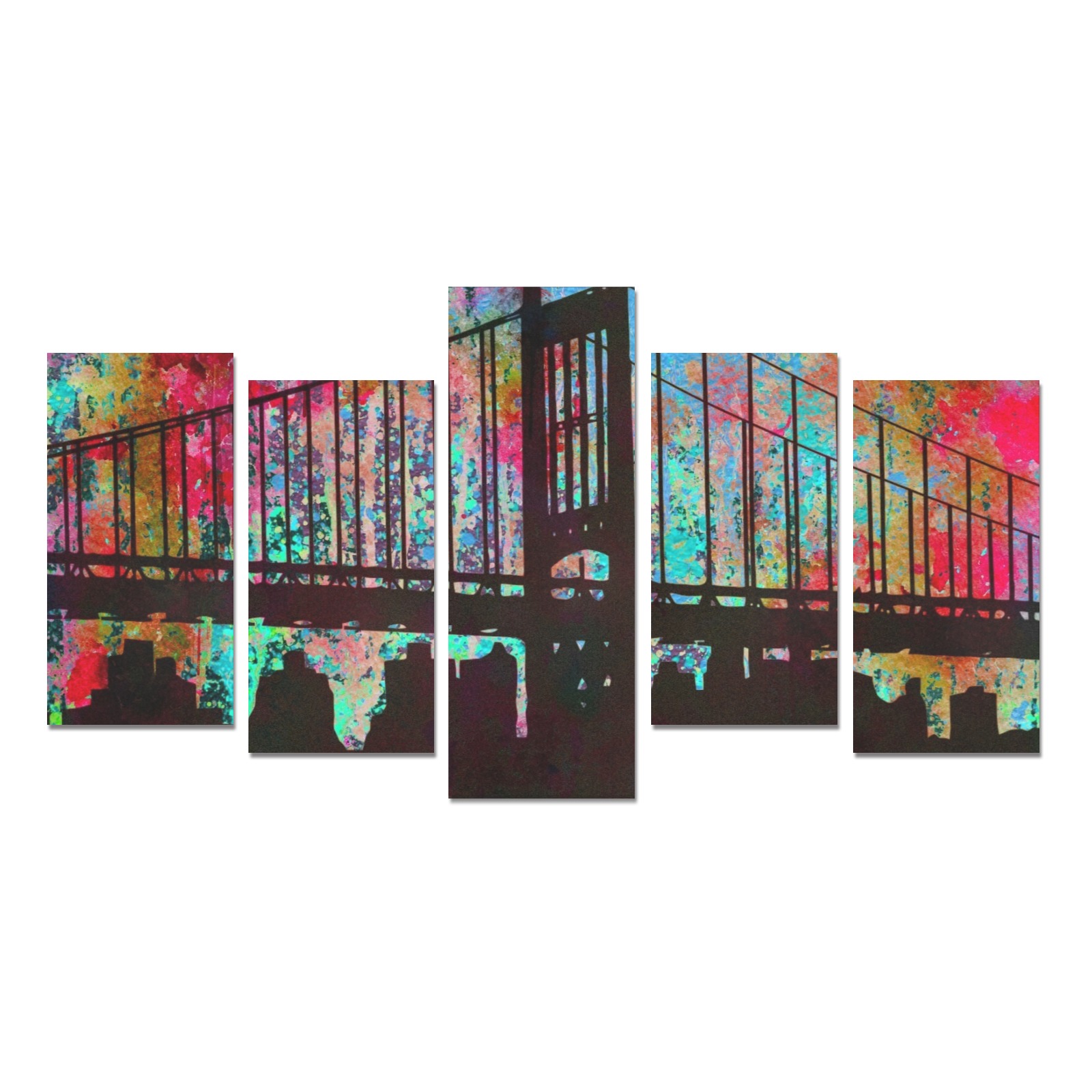 BROOKLYN BRIDGE NYC Canvas Print Sets E (No Frame)