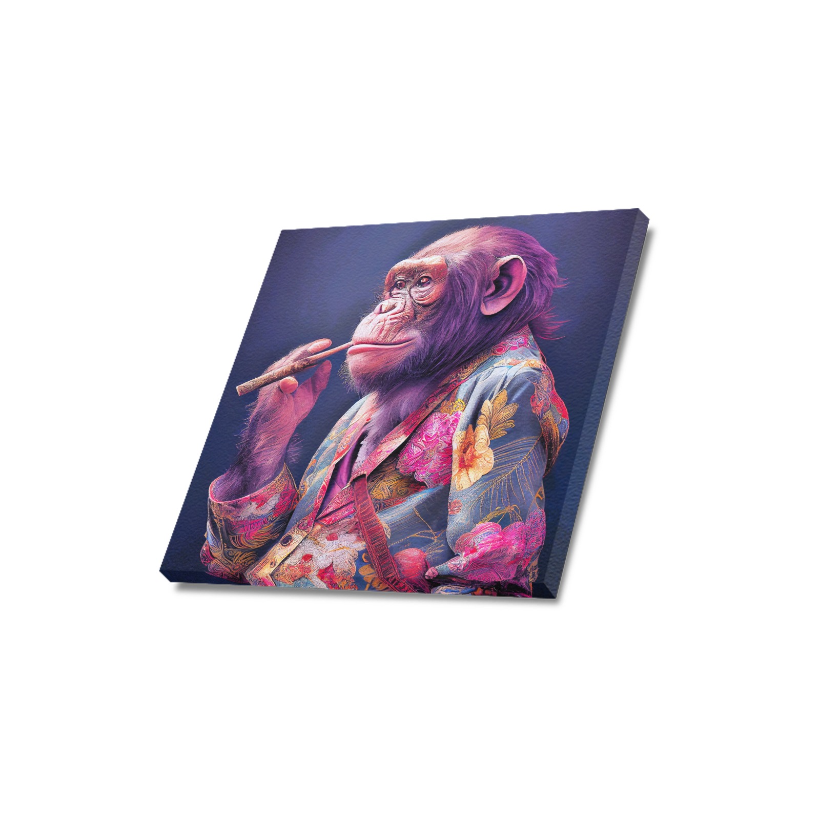 baked chimp 2/4 Upgraded Canvas Print 16"x16"