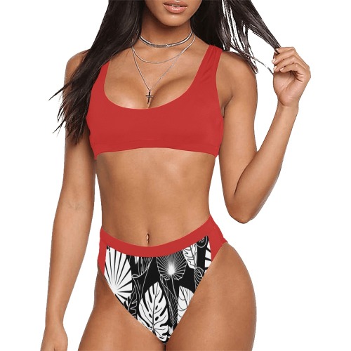 6347822 Sport Top & High-Waisted Bikini Swimsuit (Model S07)